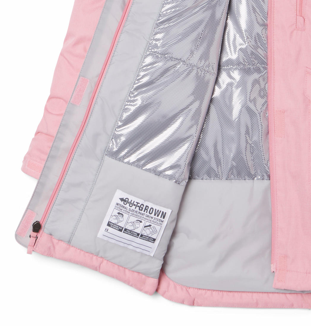 Columbia Kids Girls Pink Suttle Mountain Long Insulated Jacket