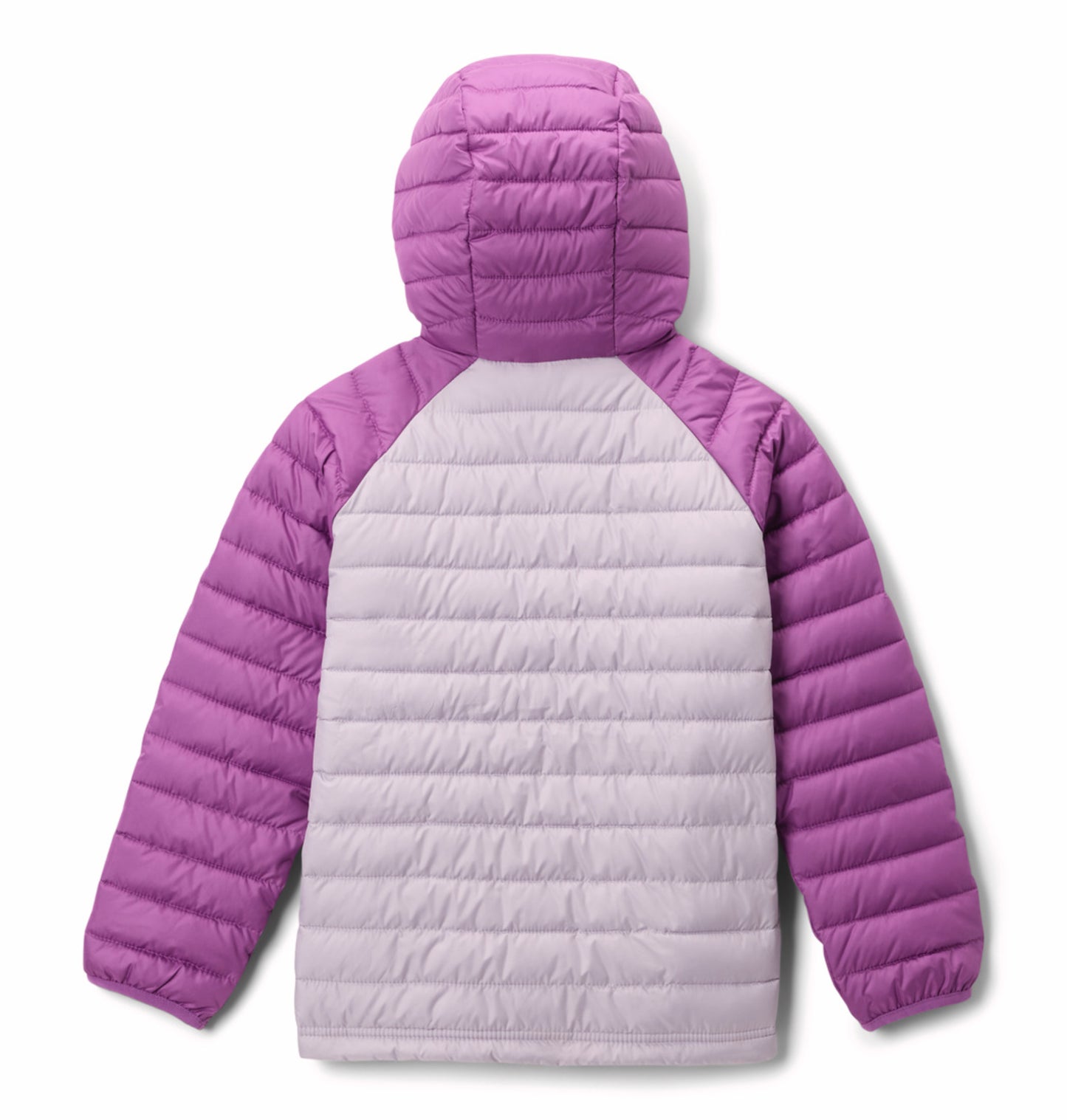 Columbia Kids Girls Purple Omni-Heat Reflective Powder Lite II Hooded Down Jacket