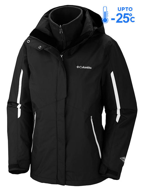 Columbia Women Black Bugaboo Interchange Jacket