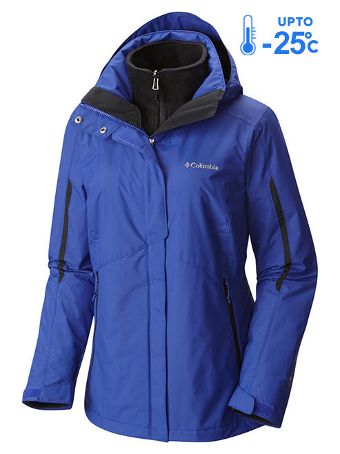 Columbia Women Blue Bugaboo Interchange Jacket