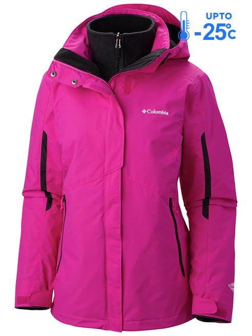 Columbia Women Red Bugaboo Interchange Jacket