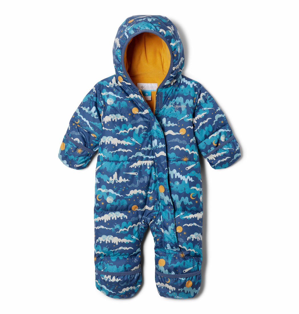 Columbia Kids Infant Blue Snuggly Bunny Bunting Romper