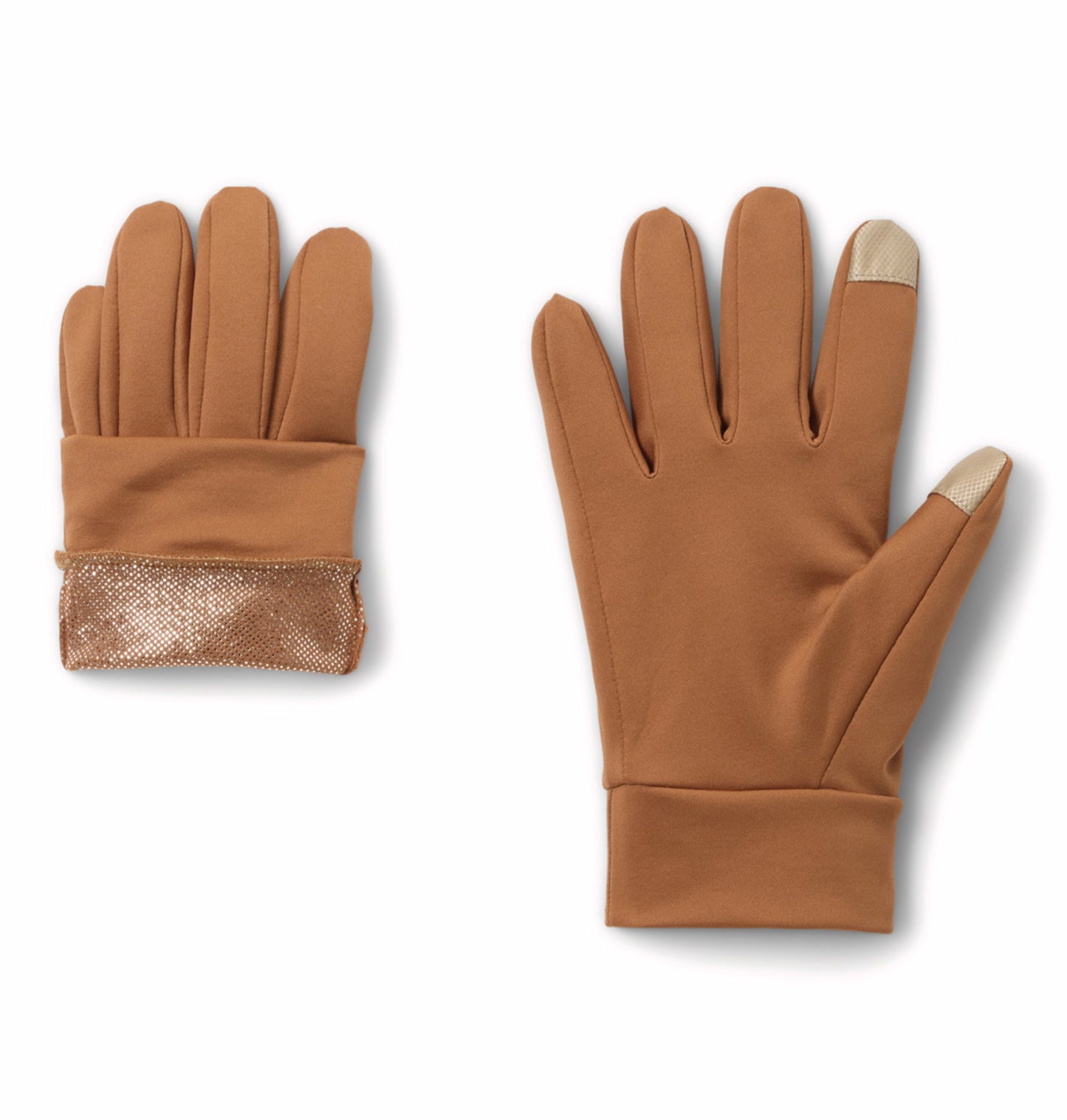 Columbia Unisex Tan OmniHeat Reflective Heat Touch Liner Gloves