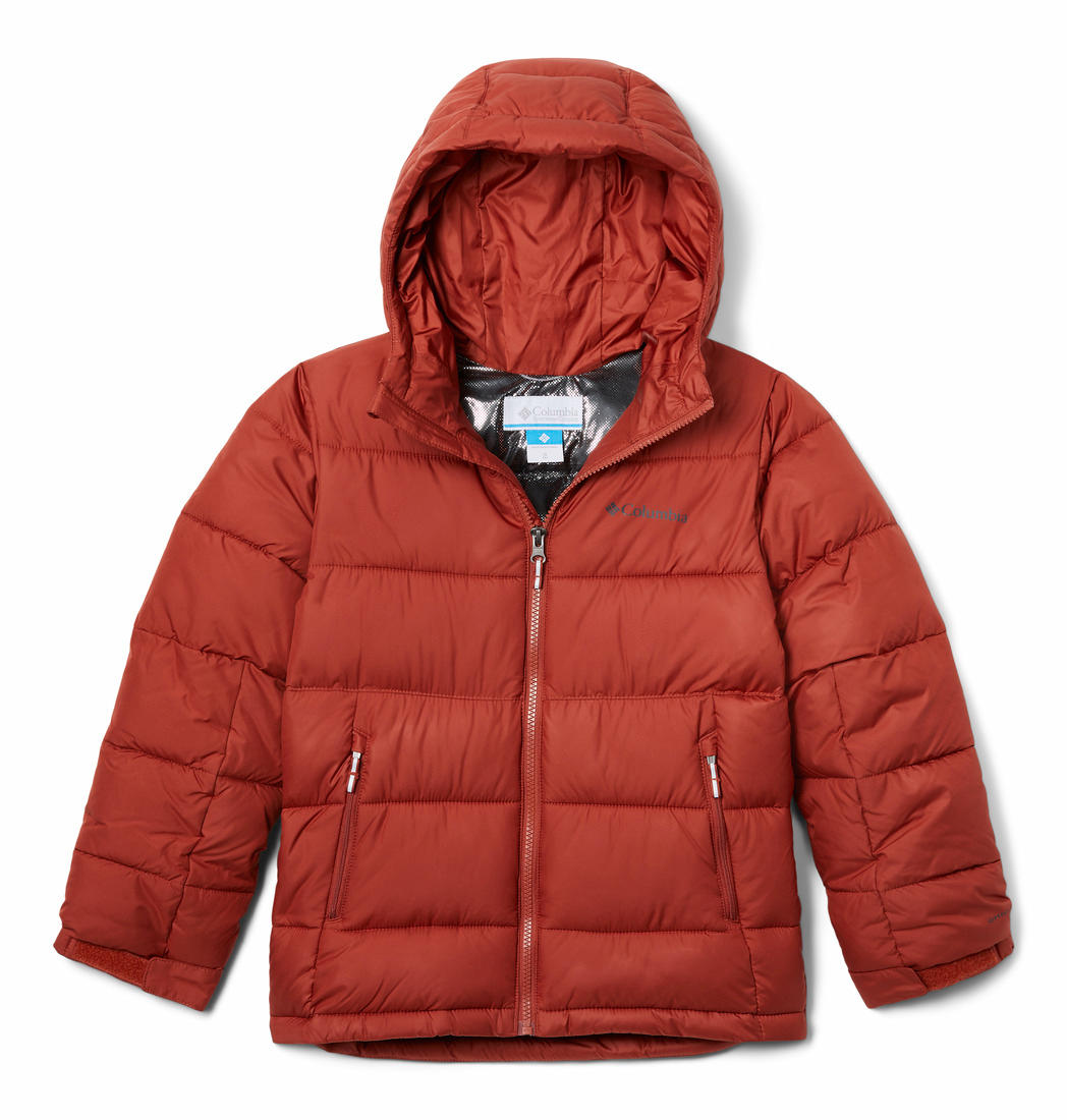 Columbia Kids Unisex Orange Pike Lake II Hooded Jacket