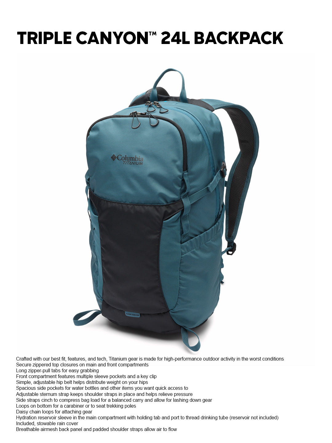 Columbia Unisex Blue Omni-Shield Triple Canyon 24L Backpack