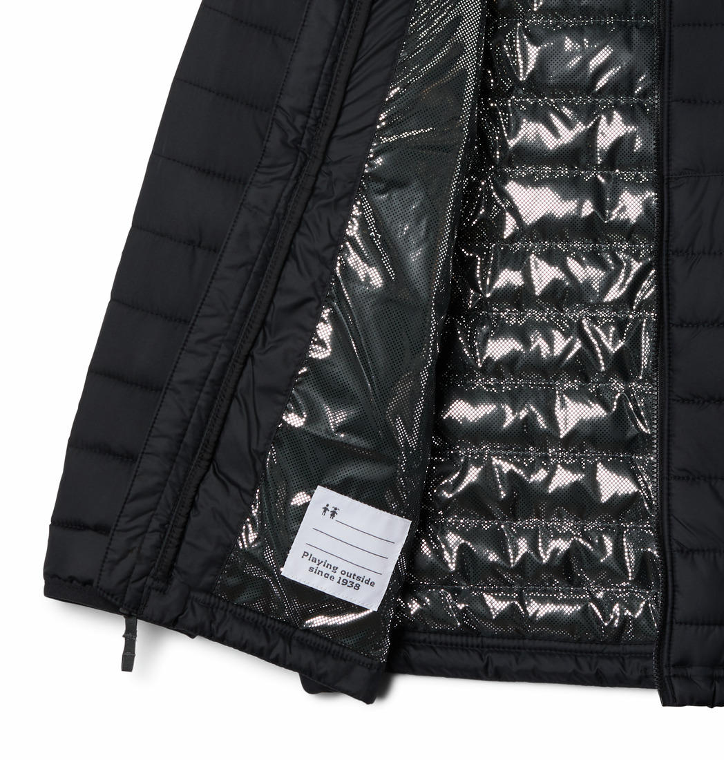 Columbia Kids Boys Black Powder Lite Hooded Jacket