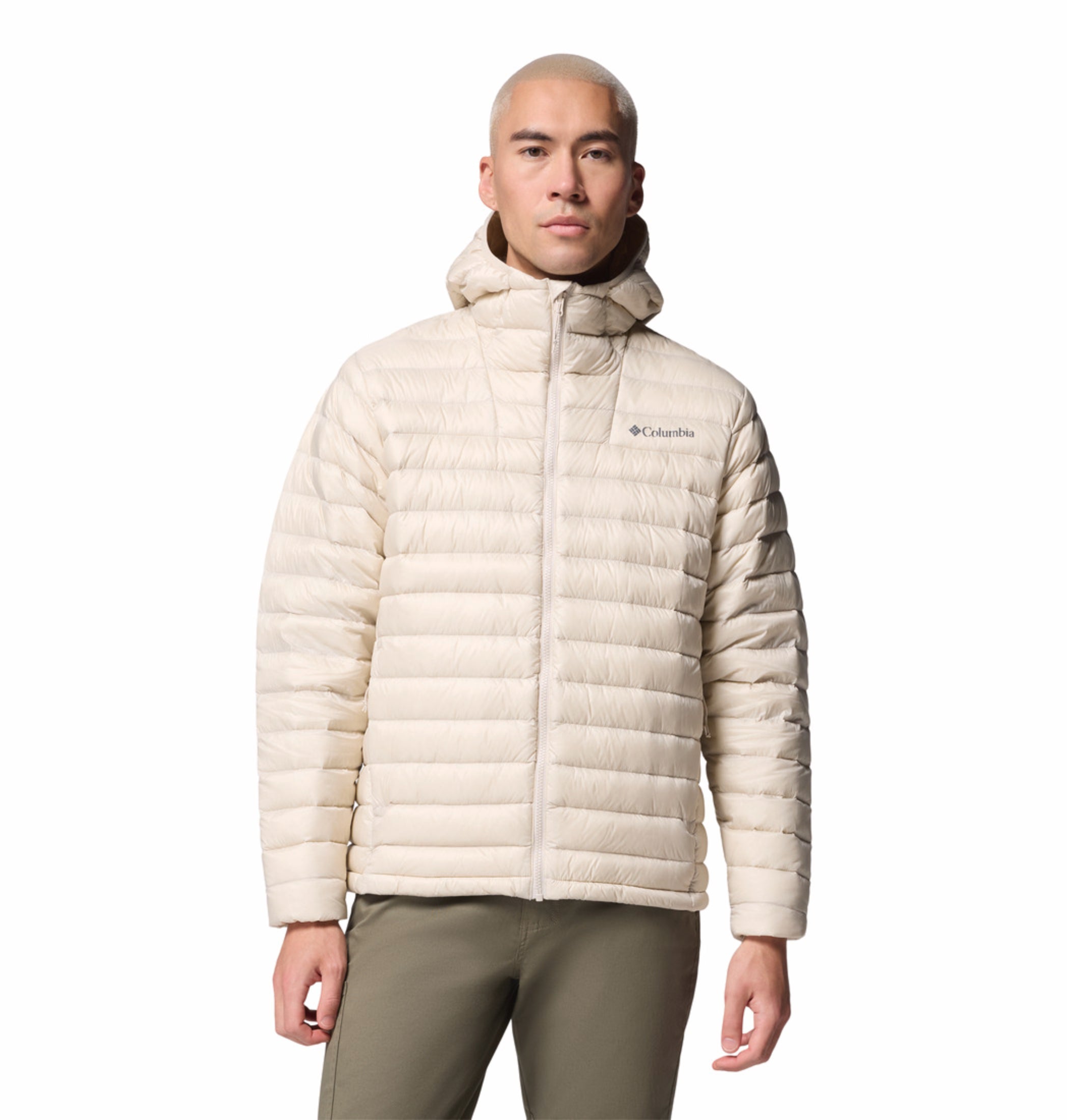 Columbia Men Beige Omni-Shield Corelite Hooded Down Jacket – Adventuras ...