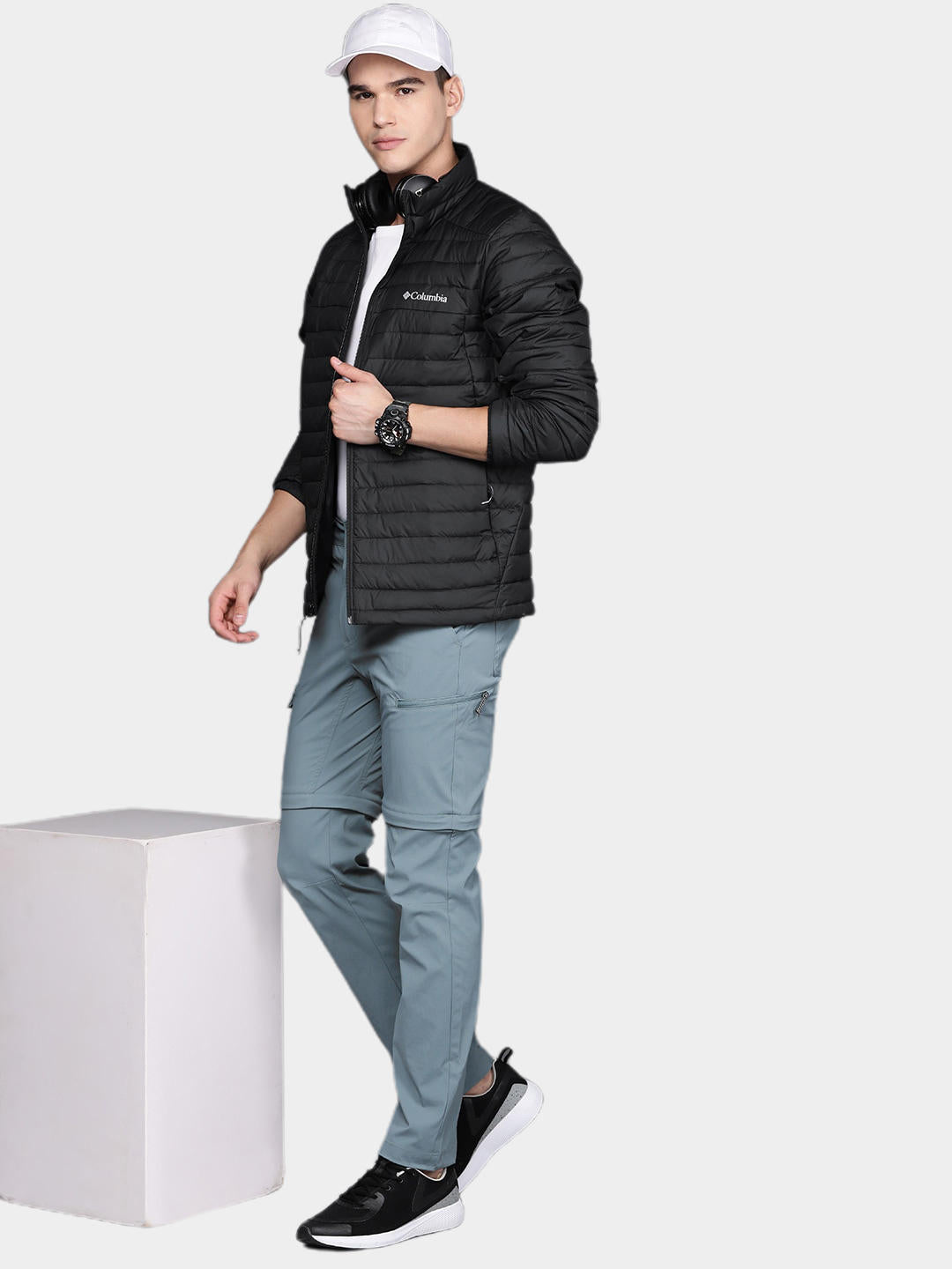 Columbia Men Black Silver Falls Jacket