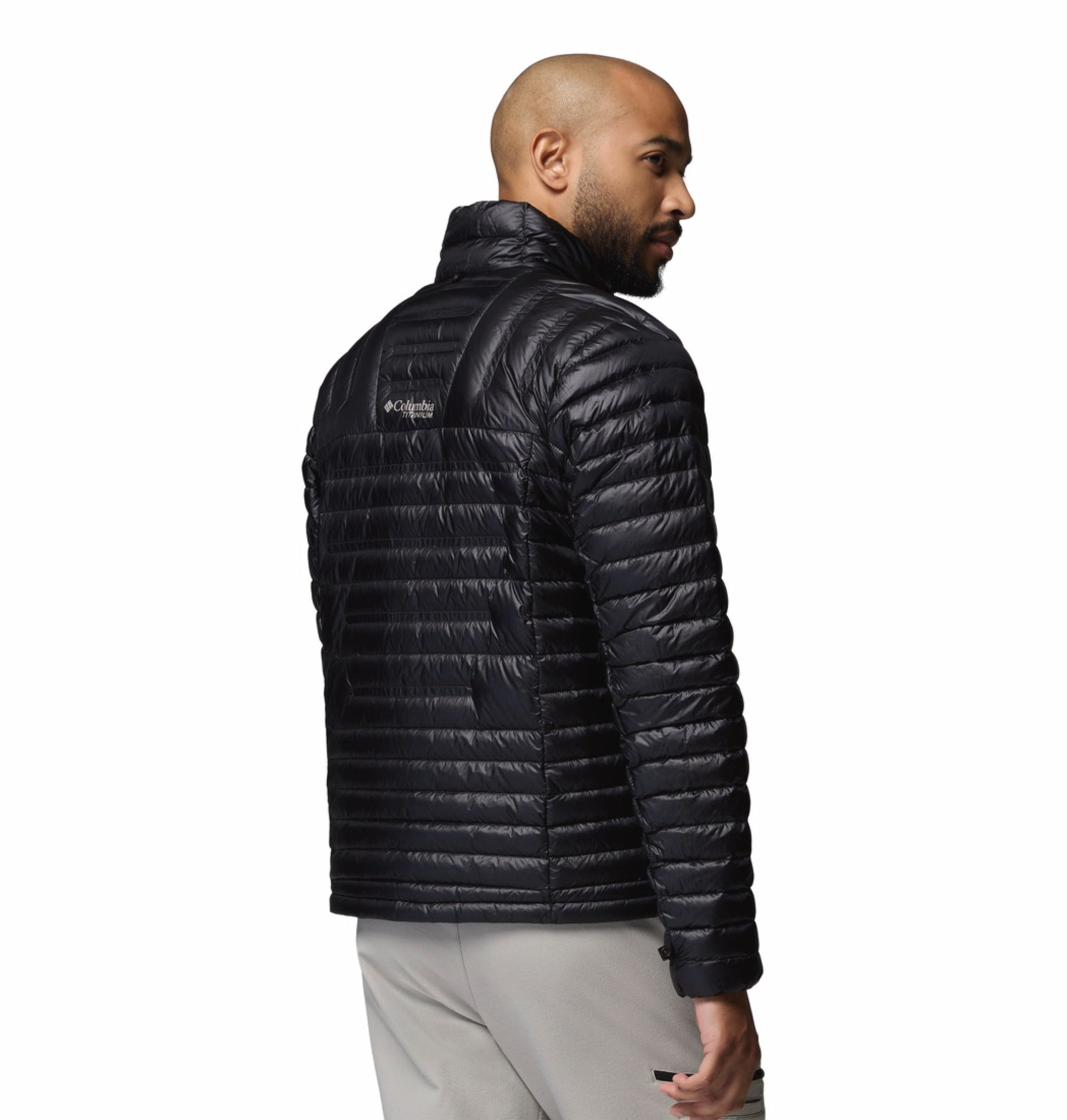 men black omni heat arctic endevour mountain down jacket