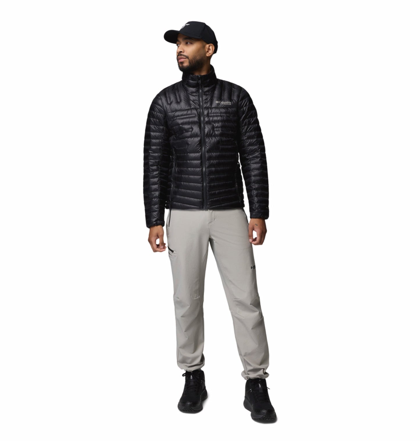 men black omni heat arctic endevour mountain down jacket