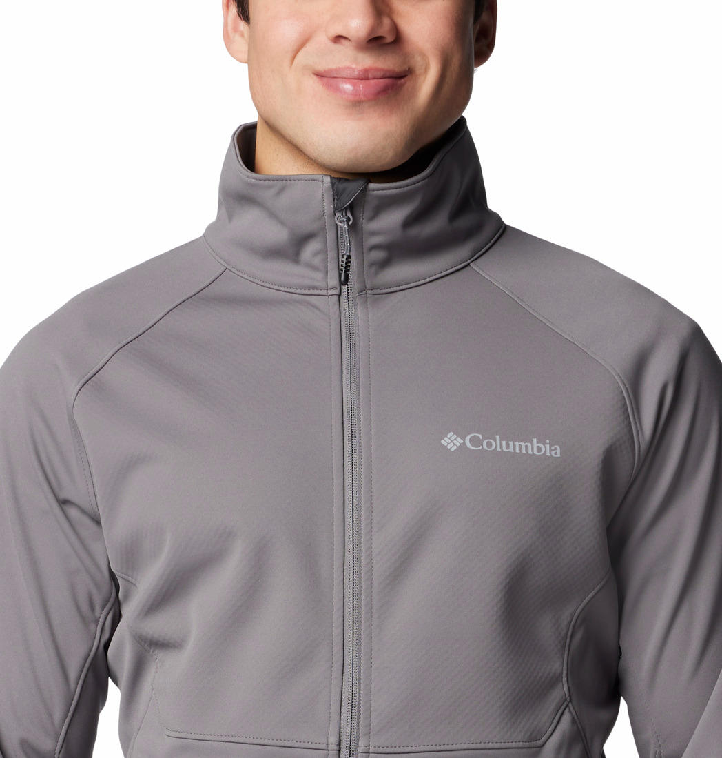 Columbia Mens Grey Canyon Meadows II Softshell Jacket