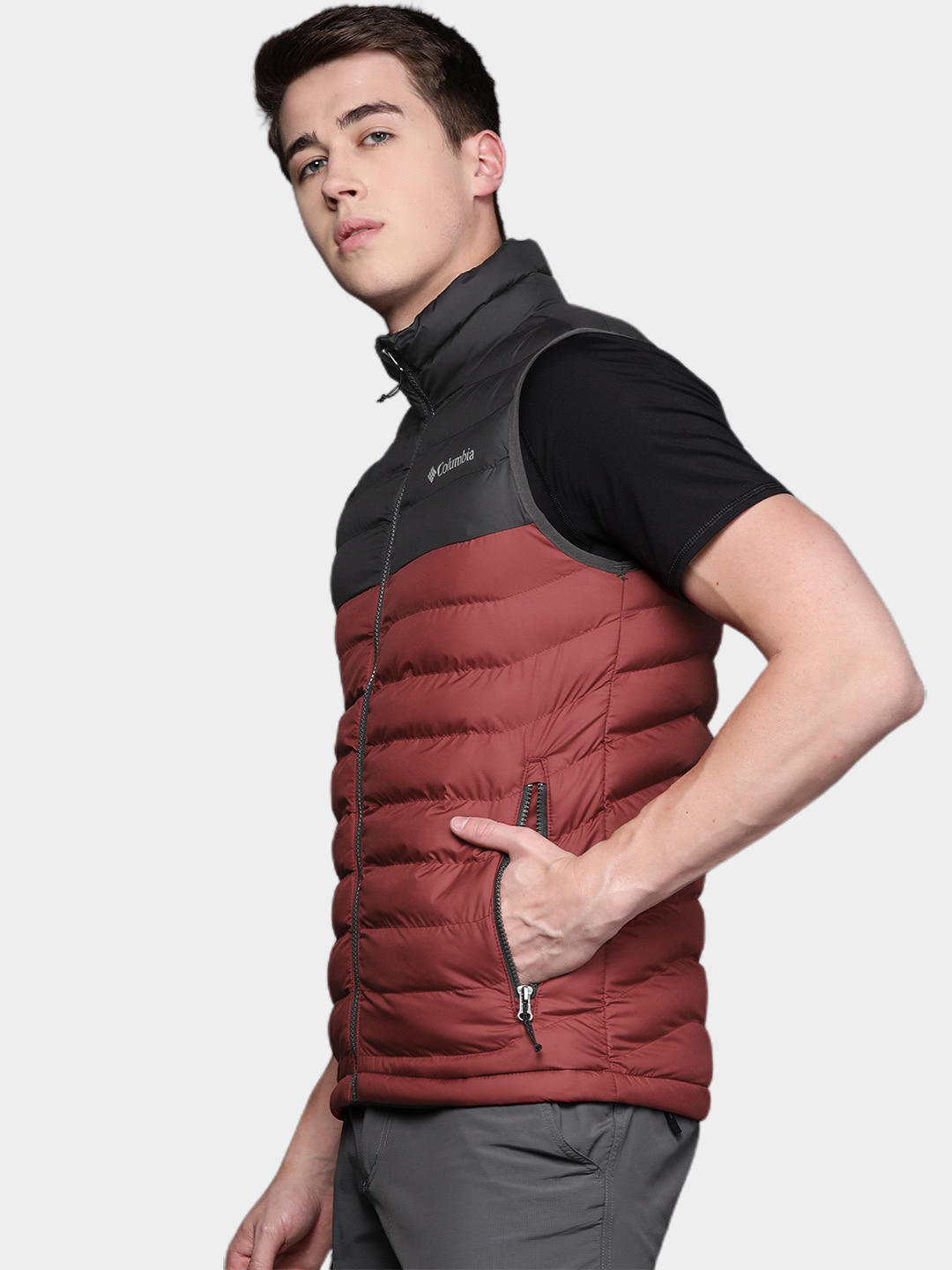 Columbia Men Red Powder Lite Vest