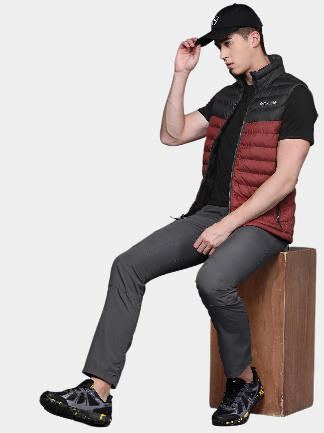 Columbia Men Red Powder Lite Vest