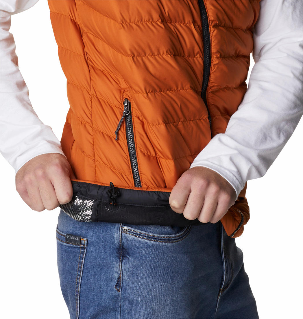 Columbia Men Orange Powder Lite Vest