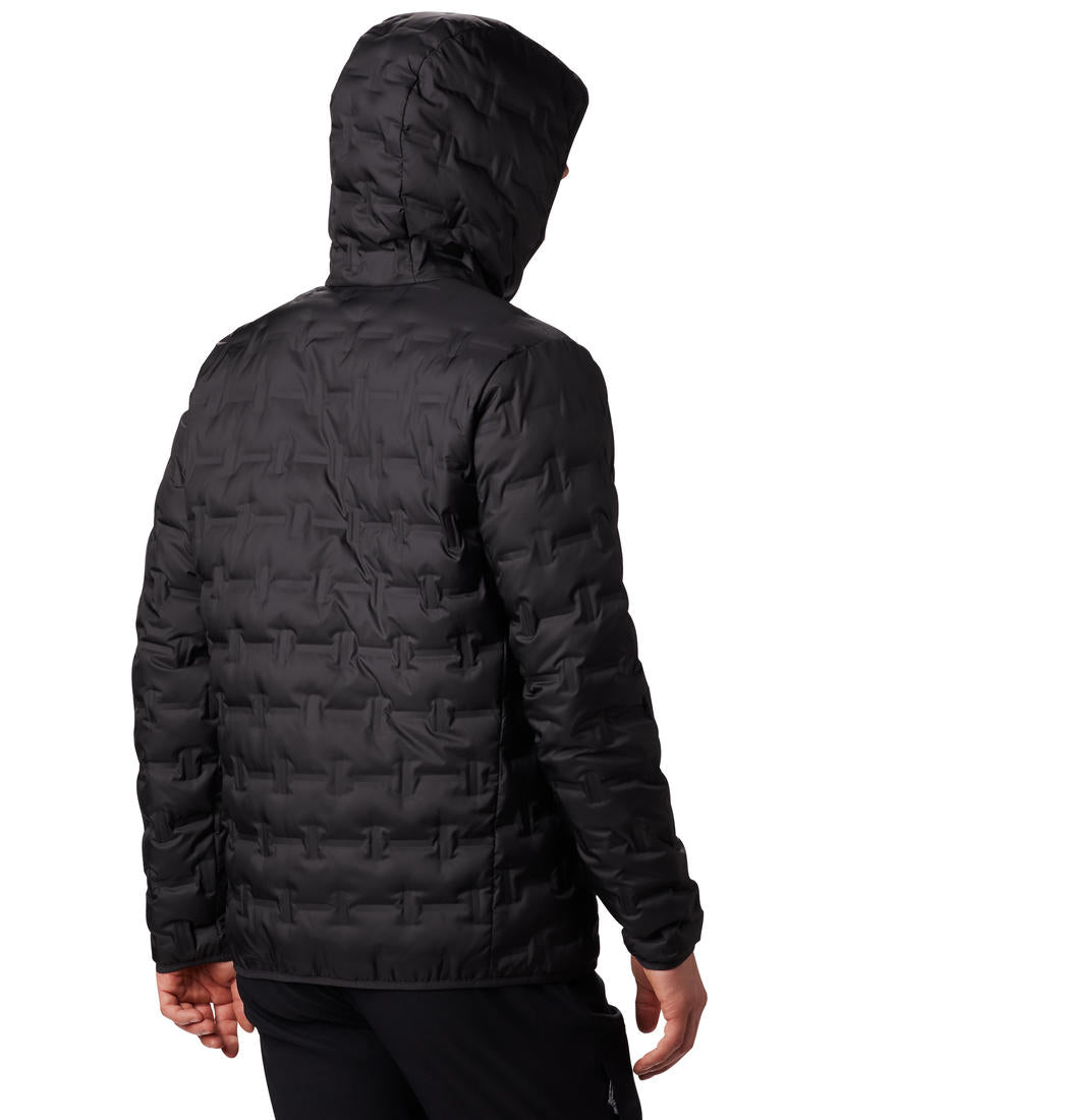 Columbia Men Black Delta Ridge Down Hooded Jacket