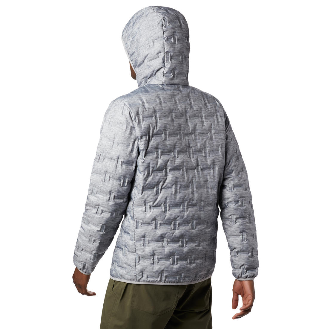 Columbia Men Grey Delta Ridge Down Hooded Jacket