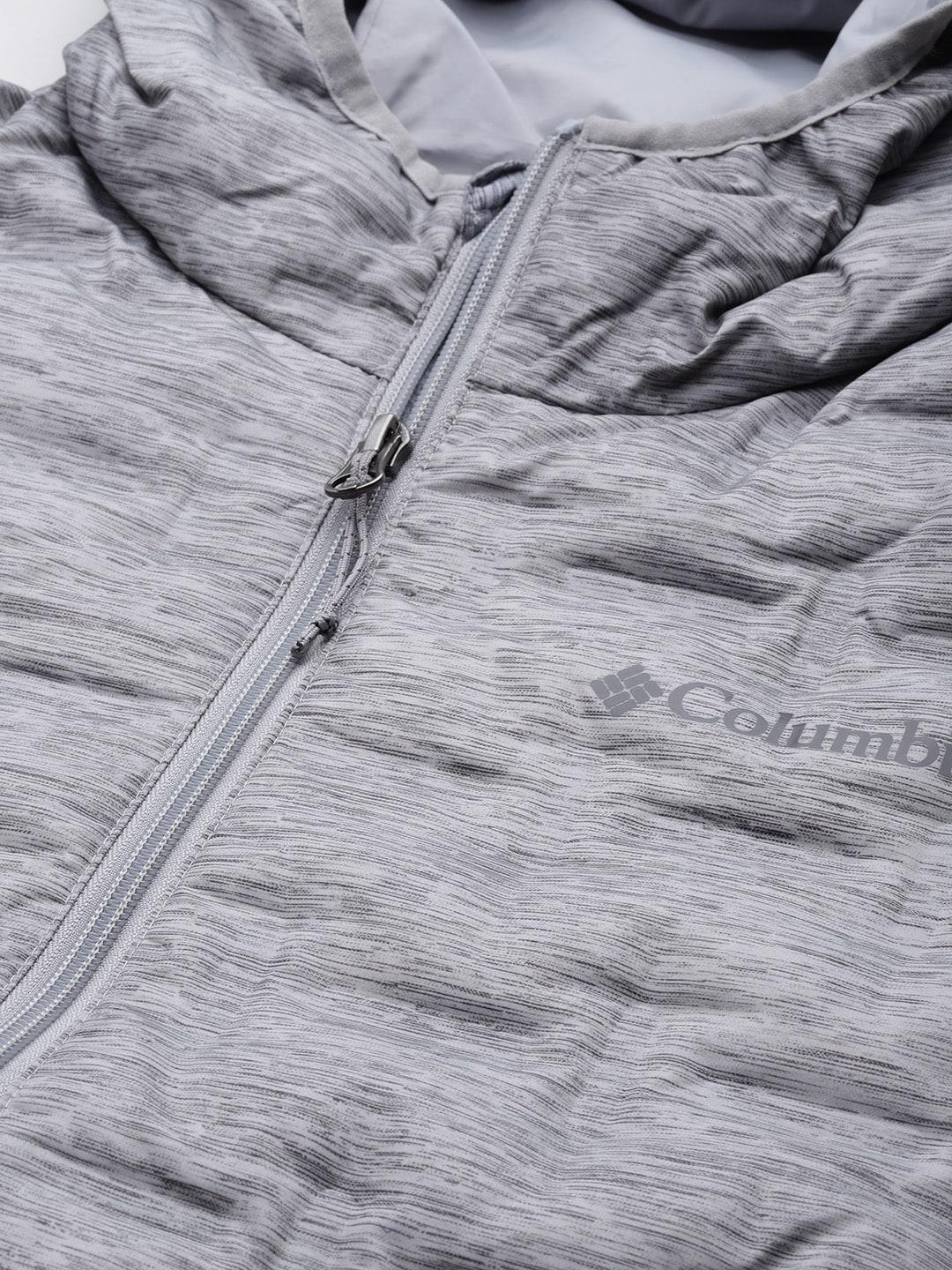 Columbia Men Grey Delta Ridge Down Hooded Jacket