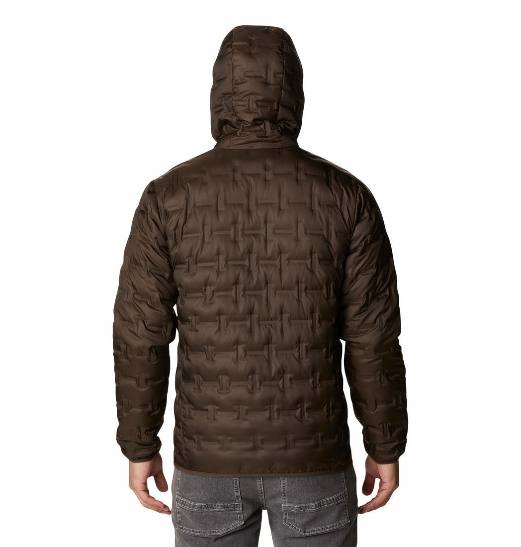 Columbia Men Brown Delta Ridge Down Hooded Jacket