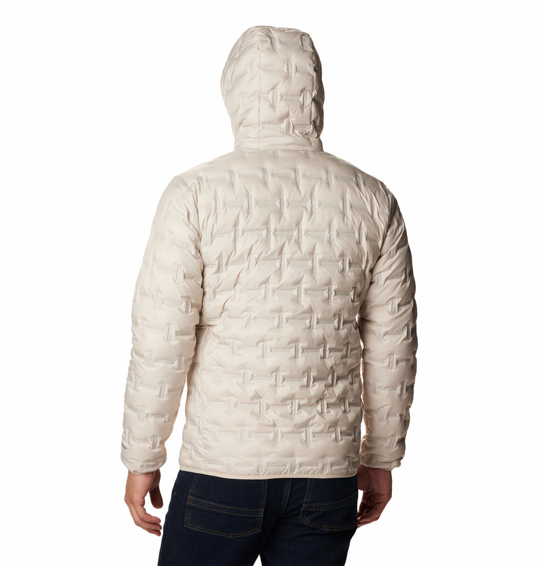 Columbia Men Beige Delta Ridge Down Hooded Jacket
