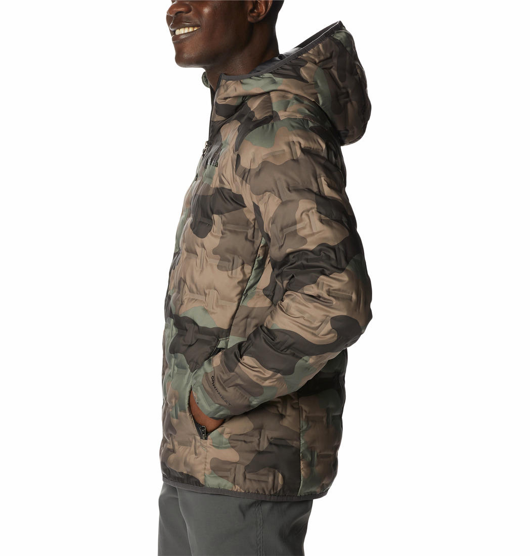 Columbia Men Green Delta Ridge Down Hooded Jacket