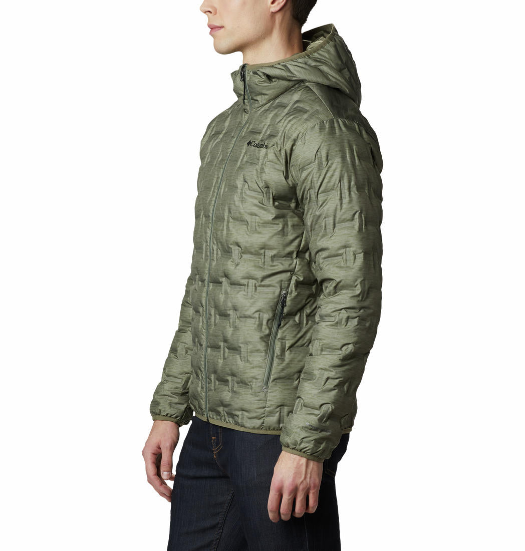Columbia Men Green Delta Ridge Down Hooded Jacket