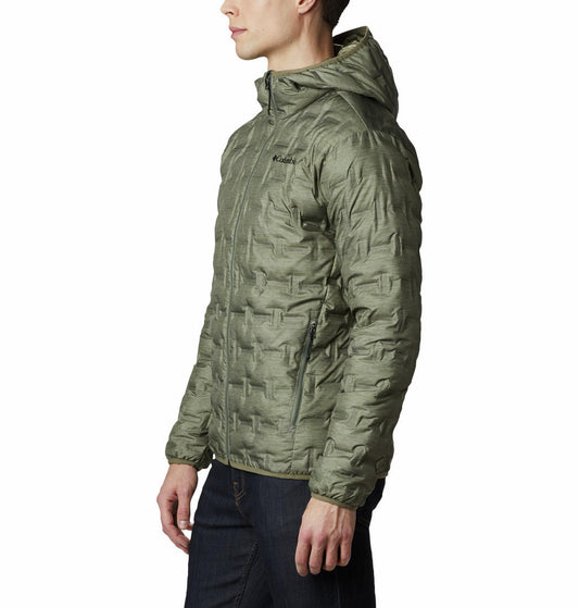 Columbia Men Green Delta Ridge Down Hooded Jacket