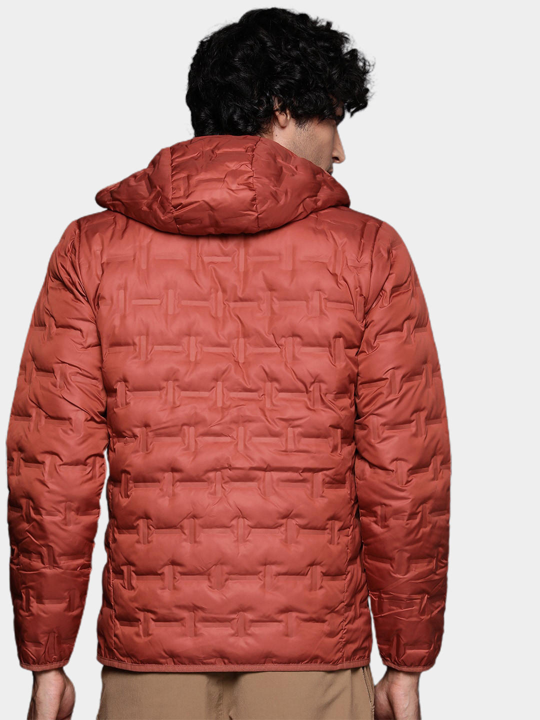Columbia Men Red Delta Ridge Down Hooded Jacket