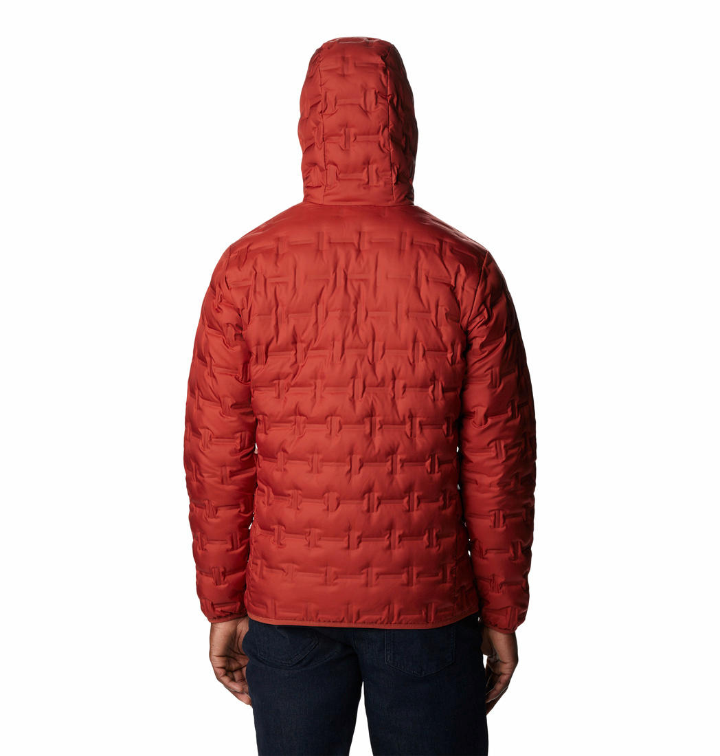 Columbia Men Red Delta Ridge Down Hooded Jacket