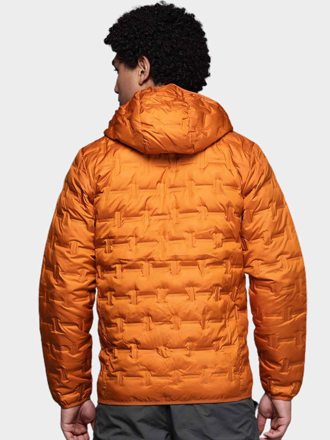 Columbia Men Orange Delta Ridge Down Hooded Jacket