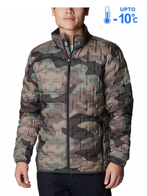 Columbia Men Green Omni-Heat Reflective Delta Ridge Down Jacket