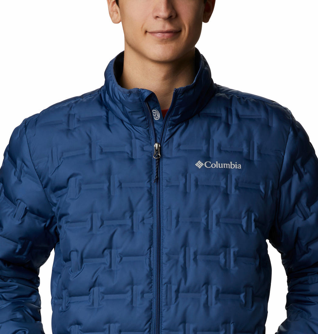 Columbia Men Blue Omni-Heat Reflective Delta Ridge Down Jacket