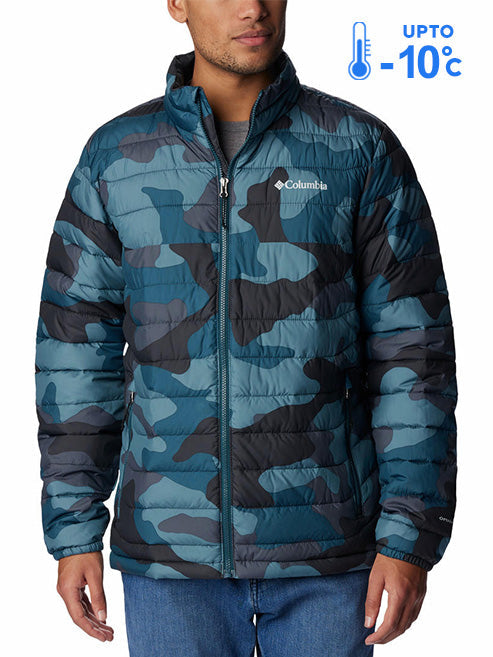 Columbia Men Blue Omni-Heat Reflective Powder Lite Down Jacket