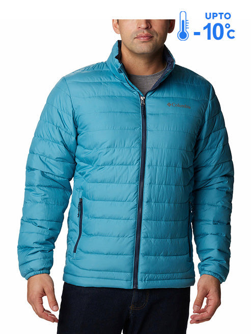 Columbia Men Blue Omni-Heat Reflective Powder Lite Down Jacket