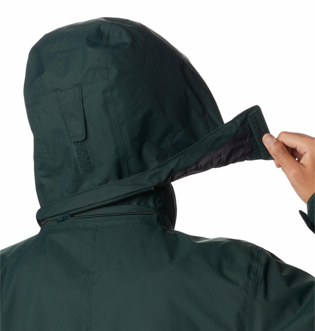 A Men Wearing Columbia Men Green Bugaboo II Fleece Interchange Jacket
