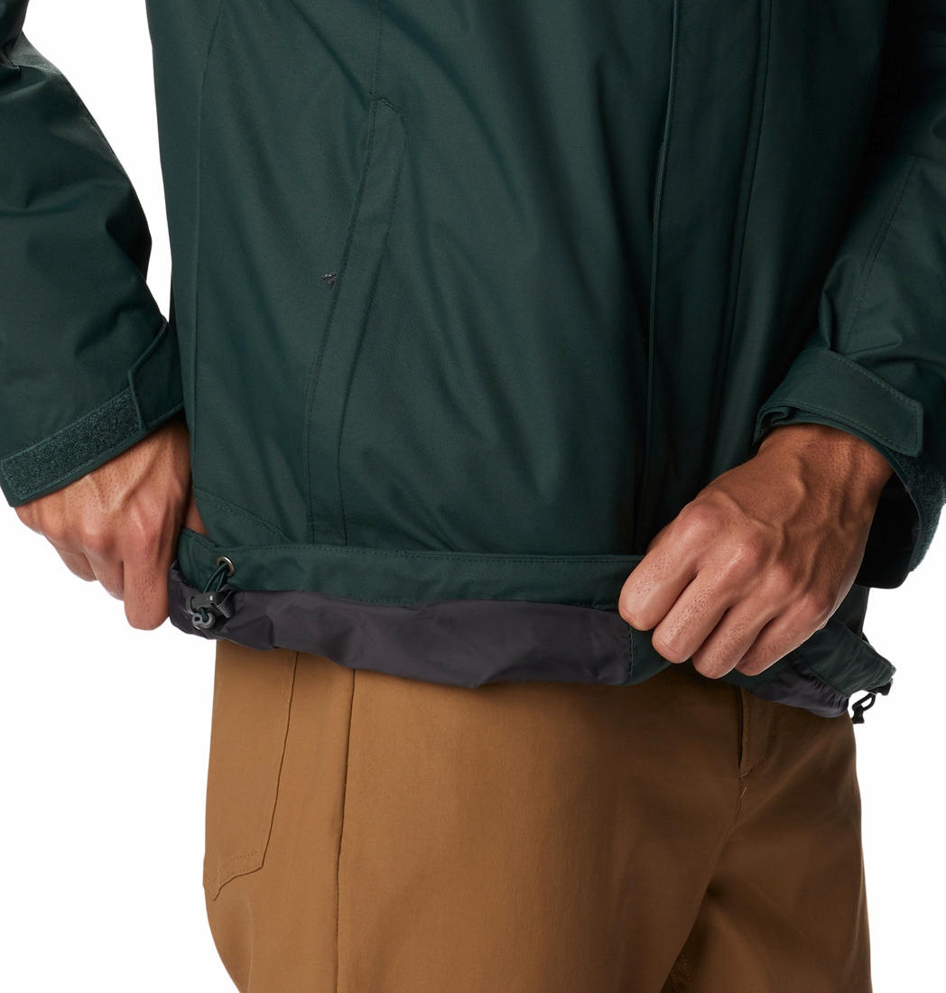 A Men Wearing Columbia Men Green Bugaboo II Fleece Interchange Jacket