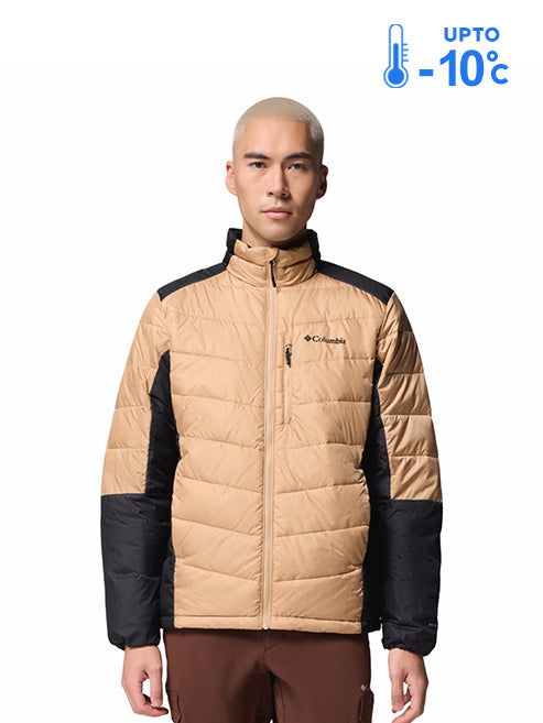 Columbia Men Brown Omni-Heat Inifnity Labyrinth Loop II Down Jacket