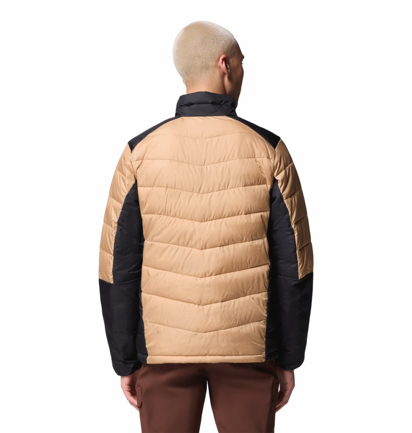 Columbia Men Beige OmniHeat Infinity Labyrinth Loop II Down Jacket