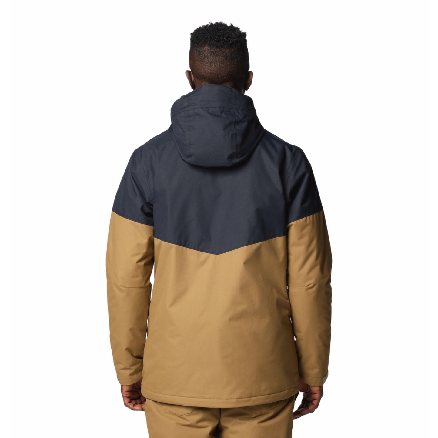 Columbia Men Brown Omni-Heat Reflective Last Tracks II Down Jacket