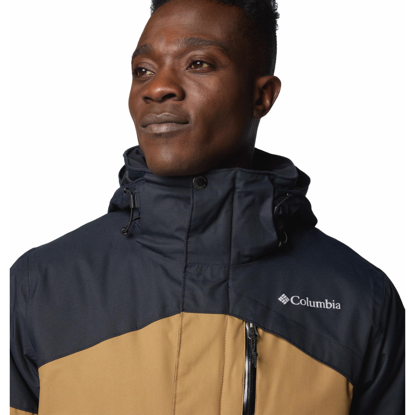 Columbia Men Brown Omni-Heat Reflective Last Tracks II Down Jacket