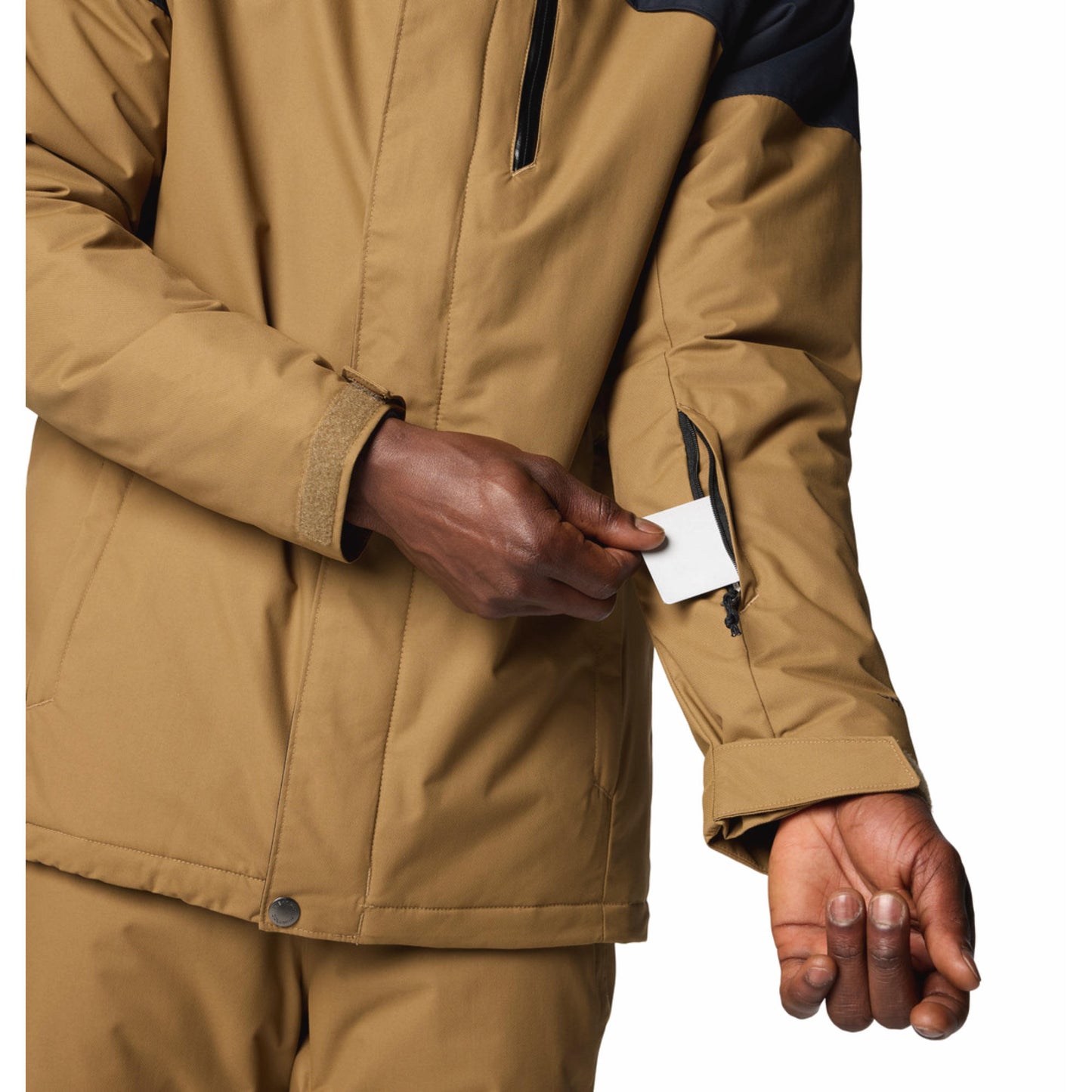 Columbia Men Brown Omni-Heat Reflective Last Tracks II Down Jacket