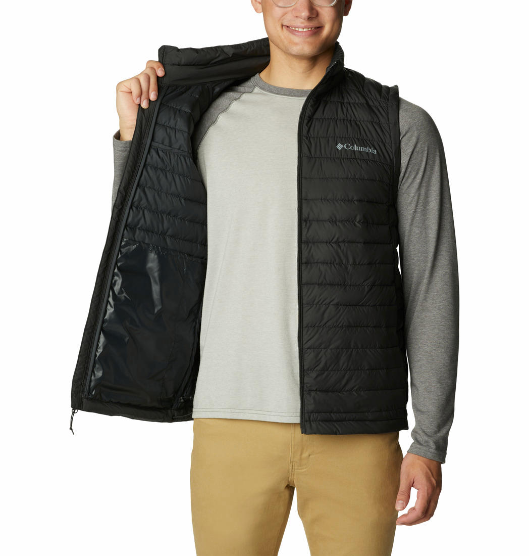 Columbia Men Black Silver Falls Vest