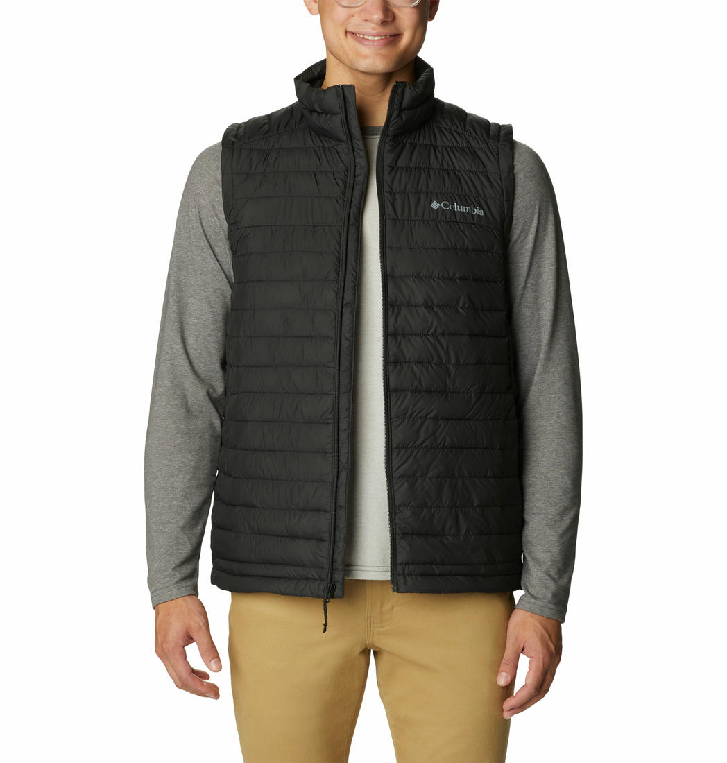 Columbia Men Black Silver Falls Vest