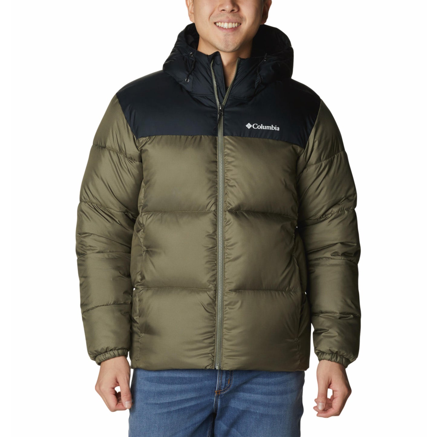 Columbia Men Green Omni-Shield Puffect II Hooded Down Jacket
