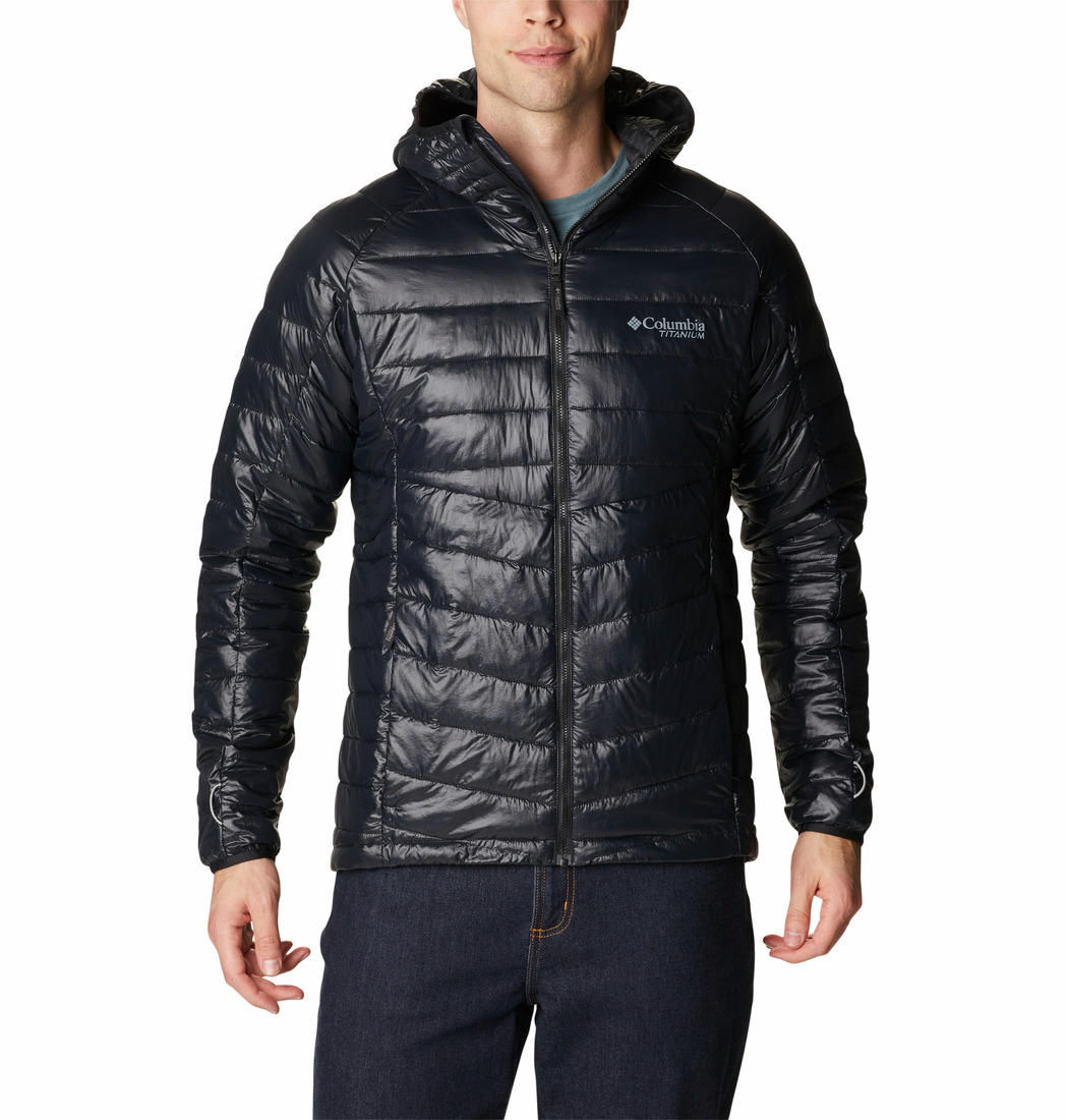 Columbia Men Black Platinum Peak Hooded Jacket