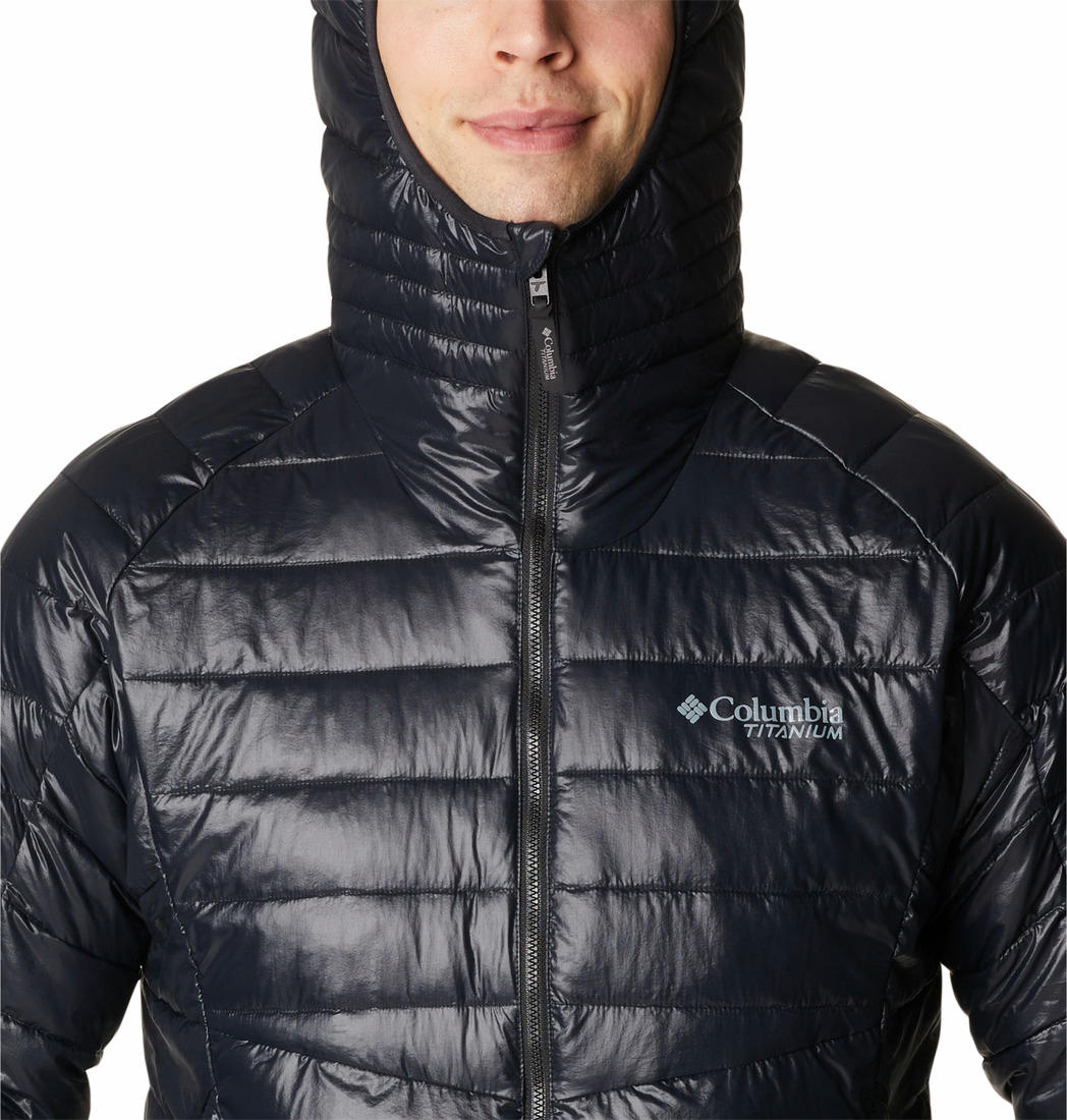 Columbia Men Black Platinum Peak Hooded Jacket