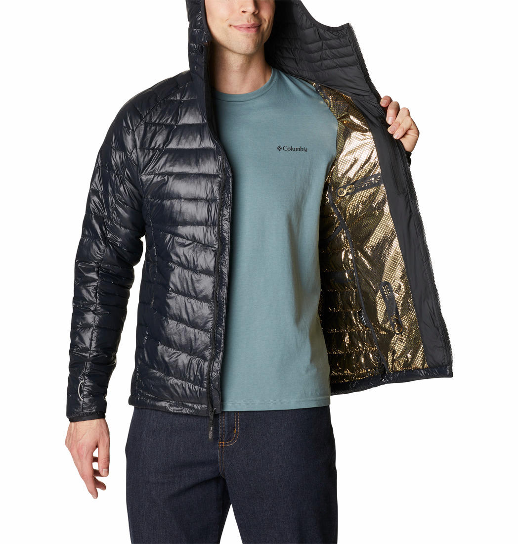 Columbia Men Black Platinum Peak Hooded Jacket