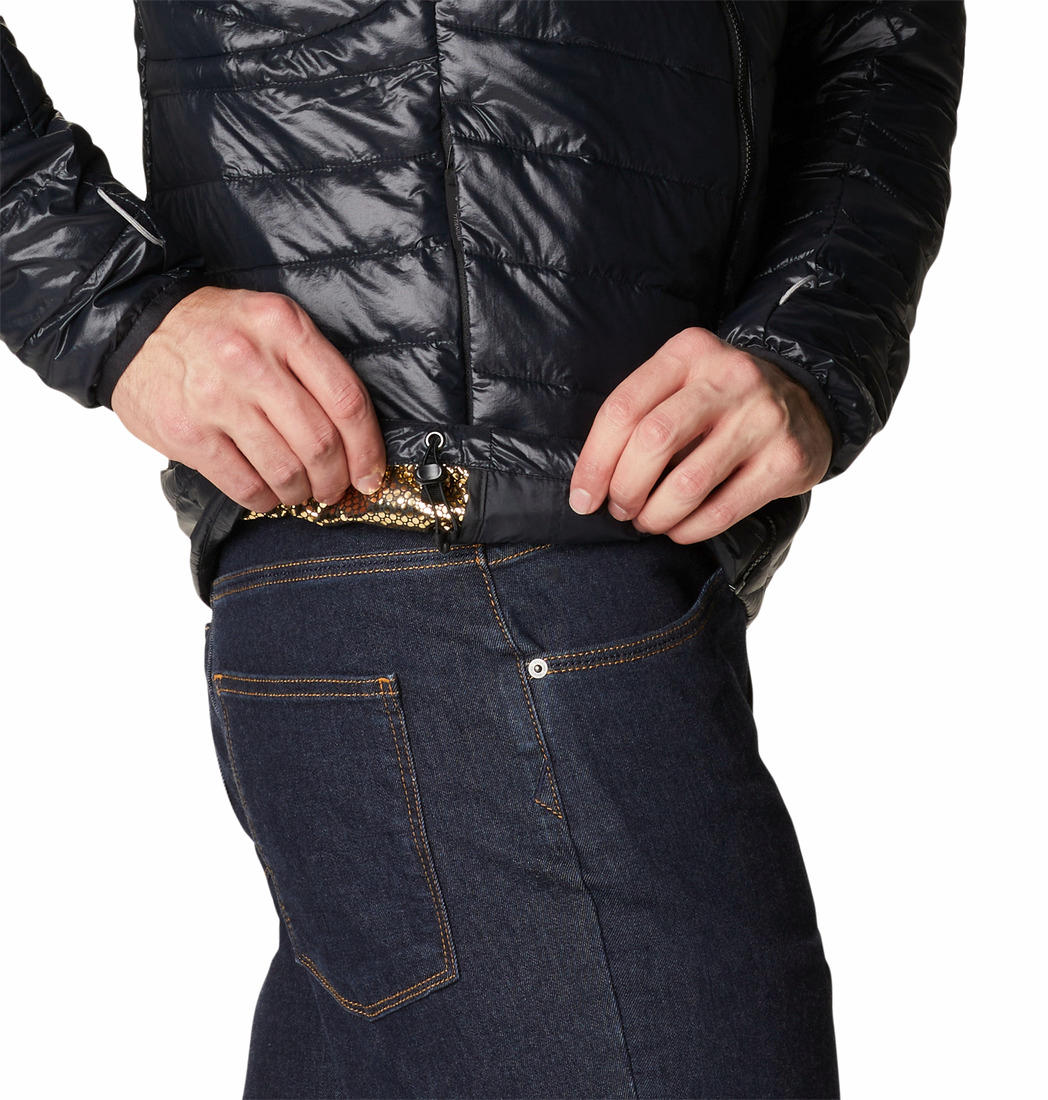 Columbia Men Black Platinum Peak Hooded Jacket