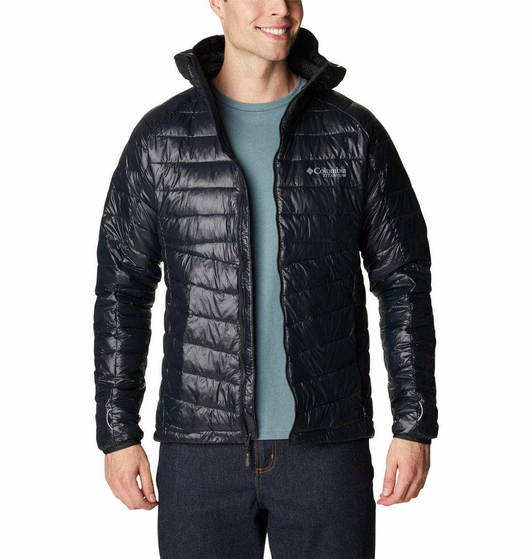 Columbia Men Black Platinum Peak Hooded Jacket