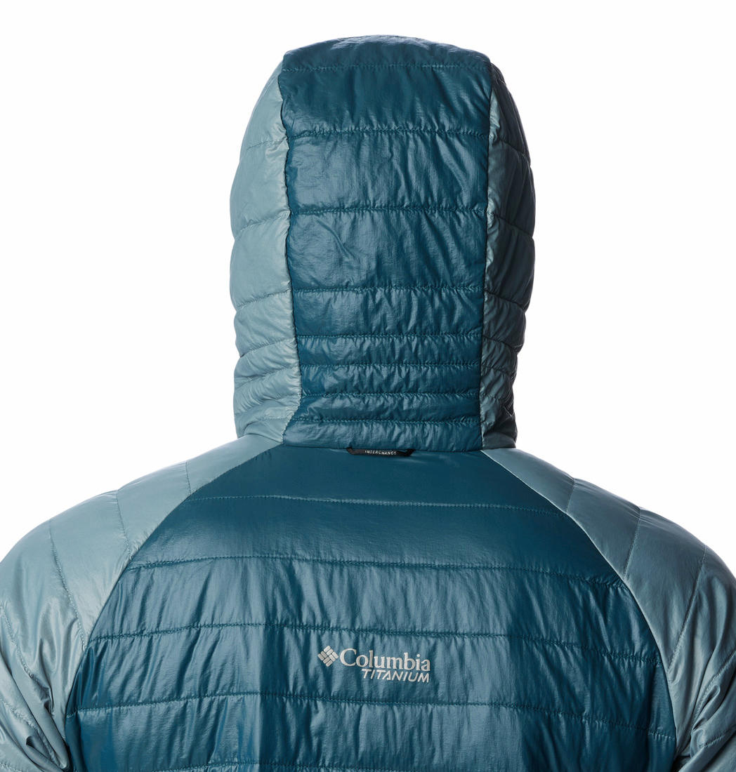 Columbia Men Navy Blue Platinum Peak Hooded Jacket