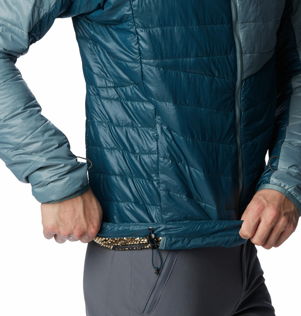 Columbia Men Navy Blue Platinum Peak Hooded Jacket